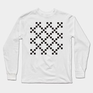 Checkered Squares Long Sleeve T-Shirt